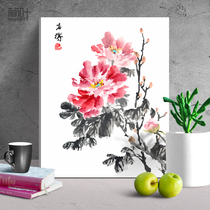Jane diy digital oil painting new Chinese style Chinese style folk decoration painting restaurant hanging painting home decoration oil color painting