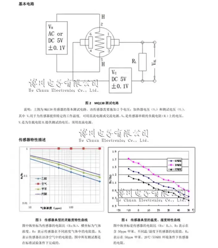 Mô-đun cảm biến khí MQ-131/136/137/138/ozone hydrogen sulfide amoniac formaldehyde phát hiện dây đai