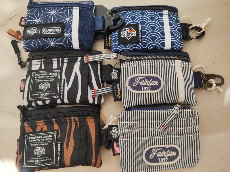 Fairfax Striped Wave Zebra Series Small Square Bag Small Wallet Coin Purse Card Holder