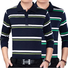 课图中老年长袖T恤爸爸装