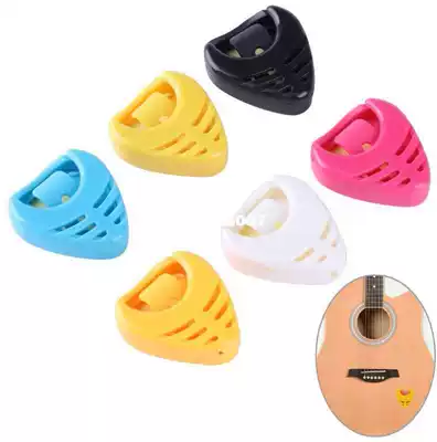 1 PCS Guitar Pick Plectrum Holder Portable Plactic Triangle