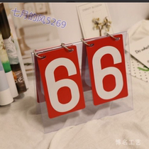 The egg-breaking scoreboard game can be turned over for childrens billiards and badminton table knowledge to turn over the tables for billiards scoring.