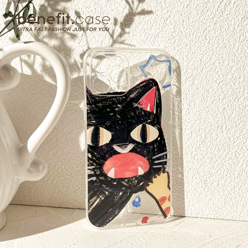 Apple, совместимый iPhone 13, чехол для телефона, мультяшный прозрачный силиконовый защитный чехол, японские и корейские, iphone, 14promax