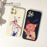 Apple, кролик для влюбленных, совместимый iPhone 14, мультяшный силиконовый милый чехол для телефона, лиса, енот, iphone, 14promax, 13promax, новая коллекция, 8plus