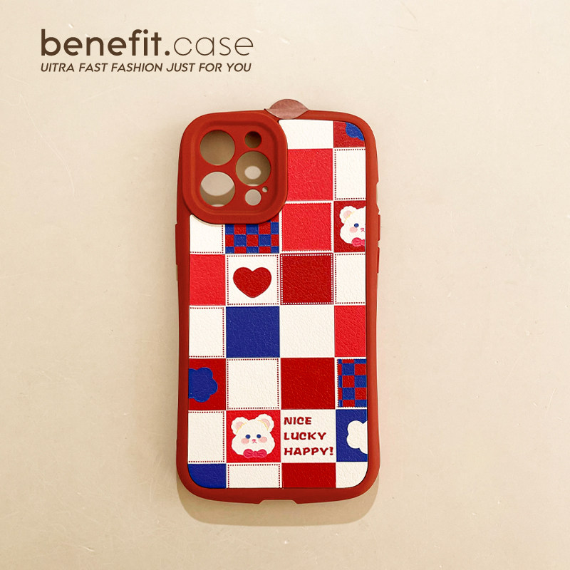Benefit Japanese and Korean Stamp Post Cup Apple 13 promax mobile phone protective shell iPhone 12 soft silicone mini red xsmax board Grum xr Han Wind 8