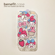 Benefit Japan-ROK cartoon full screen Melotti applies Apple 13promax mobile phone shell cute iphone12mini transparent xsmax brief xr girl 8p