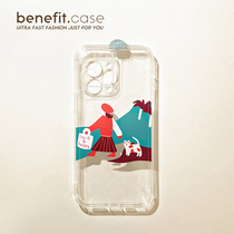 Benefit Japan-ROK cute shopping street girl applies Apple 13promax mobile phone shell iphone12 creative mini silicone xsmax anti-fall xr cartoon 8pl