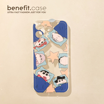 Benefit day department cartoon crayon small new family applicable apple 13promax mobile phone shell iphone12 creative mini transparent xsmax soft xr cute 8p