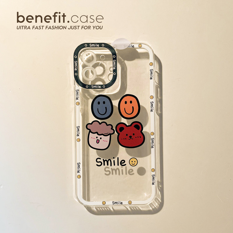 Benefit Personality Package in Apple 13 promax transparent phone case iPhone 12mini soft 14 promax set 11 xsm