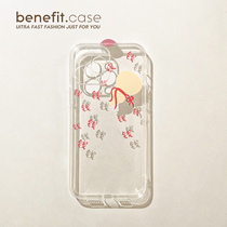 Benefit creative little crowdsourced money applies Apple 13promax phone shell transparent iphone12mini soft