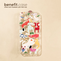 Benefit Katinins pooch fit to apply Apple 13promax phone shell iphone12 transparent mini cute xsmax fun xr anti-fall 8p