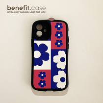 Benefit Japan-ROK-ins blue Flowers apply Apple 13promax mobile phone shell creativity iphone12mini