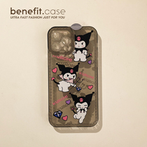 Benefit Cartoon Creative Diamond Kulomi Applies Apple 13promax Anti-Fall Cell Phone Shell iphone12 Protective Sleeve Xs Full Package Xr Transparent 8plus Advanced 7