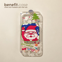 Benefit Santa avatar applies Apple 13promax anti-fall mobile phone shell iphone12mini protective sleeve xs full package xr transparent 8p superior 7p women