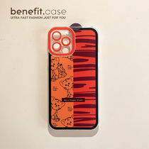 Benefit retro striped splicing tiger applies Apple 13promax anti-fall mobile phone shell iphone12mini protective sleeve xs full package xr transparent 8p advanced 7p