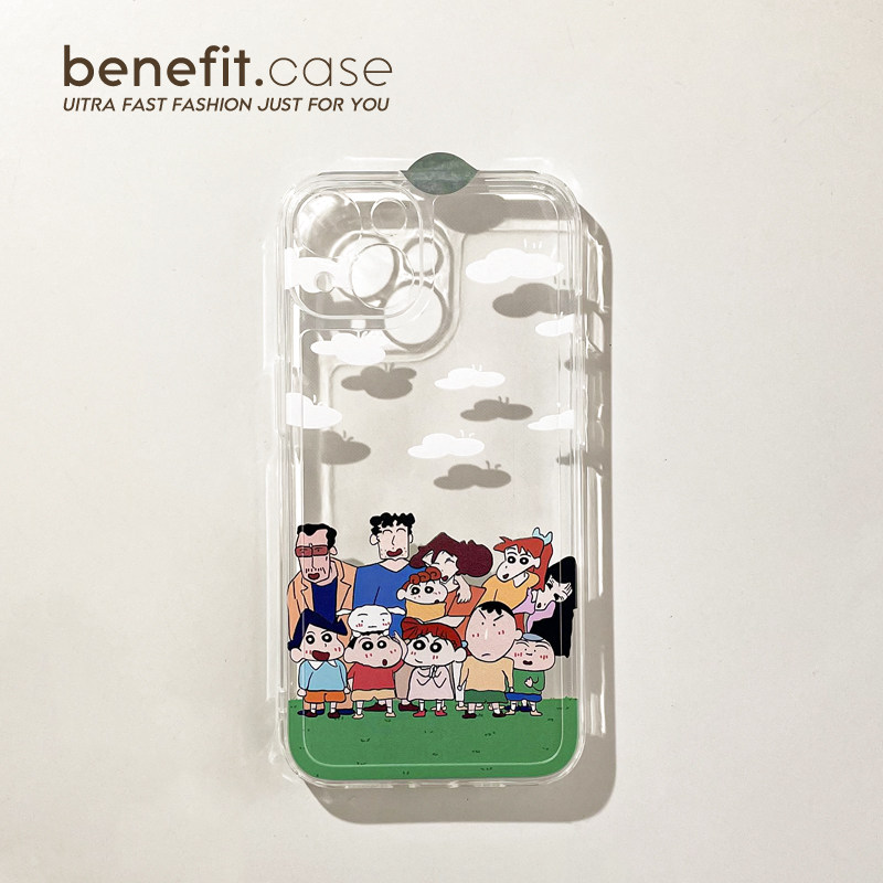 Benefit Japan-ROK wax pen small new one applies Apple 13promax mobile phone protection shell cartoon iphone12mini cute xsmax brief xr silicone 8