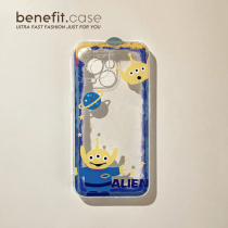 Benefit Lovers Cartoon Planet Triple-eye Apply Apple 13promax Anti-Fall Cell Phone Shell iphone12 Protective Sleeves Xs Full Package Xr Transparent 8plus Advanced 7