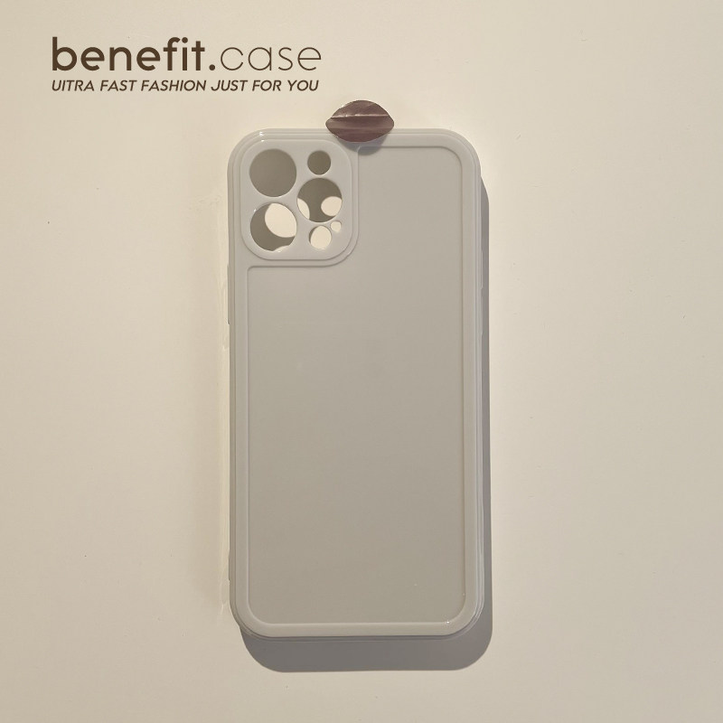 Benefit Tide Card Athens White Pure Color Apply Apple 13promax Advanced Sensation Mobile Phone Protection Shell iphone12mini Protective Sheath Xsmax New Xr Couple