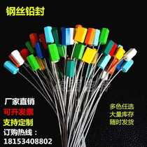 Wire seal tight disposable plastic steel lead seal buckle meter container logistics seal sealing tie