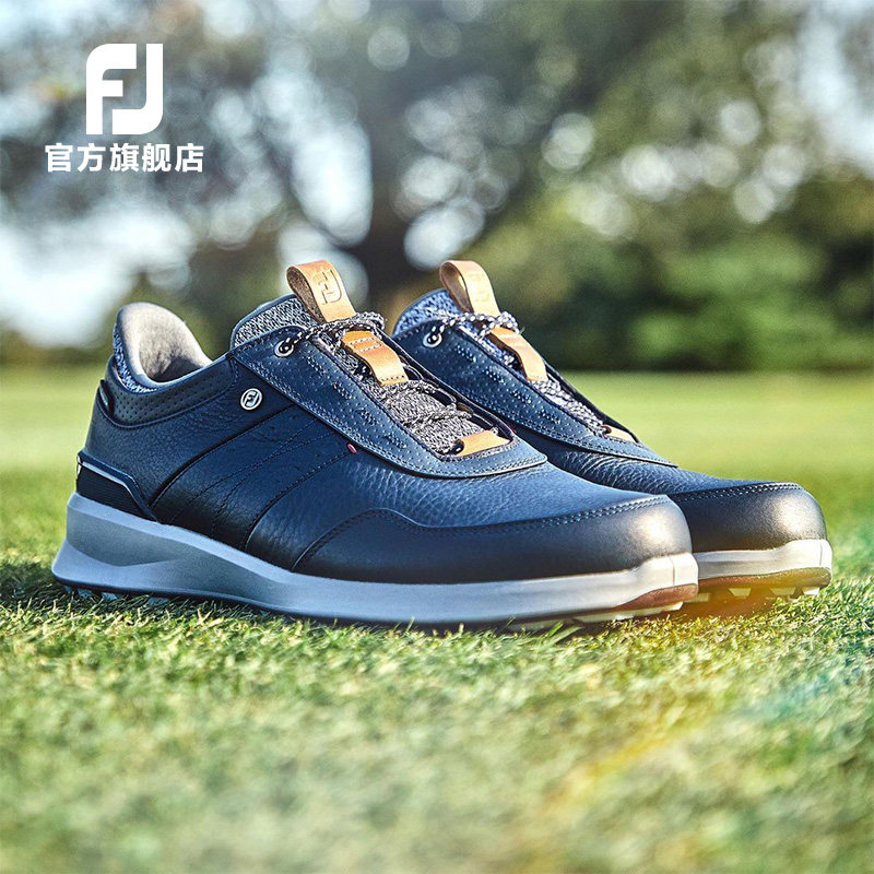 FootJoy men's golf shoes Stratos No nail gölf sports Shock FJ genuine leather casual sneakers