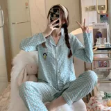 Осенняя пижама, хлопковый лонгслив, японский кардиган, милый комплект для школьников, коллекция 2023