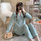 Осенняя пижама, хлопковый лонгслив, японский кардиган, милый комплект для школьников, коллекция 2023