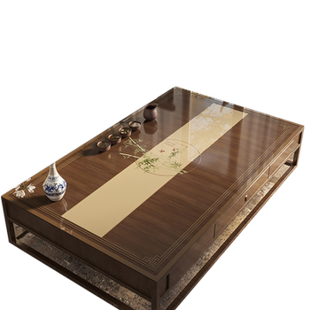 New chinese coffee table mat transparent pvc printing oil-proof New chinese coffee table mat transparent pvc printing oil-proof
