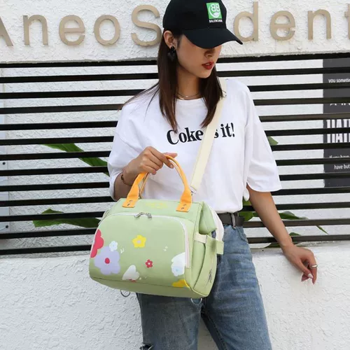 Маленькая модная универсальная небольшая сумка для выхода на улицу для матери и ребенка, вместительная и большая сумка через плечо, сухое молоко, рюкзак