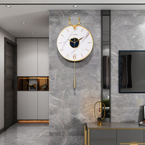 Light luxury Net red quartz wall clock living room home clock wall clock clock Nordic hanging watch creative modern fashion simple