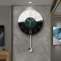 Nordic silent clock clock living room clock home fashion hanging watch Net Red personality creative light luxury decoration atmosphere