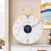 Desktop clock ornaments simple modern living room placed bedroom clock creative desk clock home clock decoration desktop