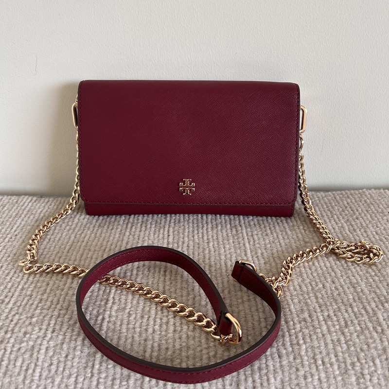 【Clearance Sale with Defects, No After-Sales Service】Authentic Tb Women's Bag Chain Bag Crossbody Bag Clutch Bag Multifunctional Bag
