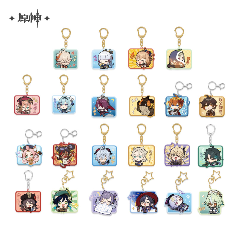 (Original God Official) Q Edition Expression Pack Series Acrylic Pendants clock off Dadaglia Genshin
