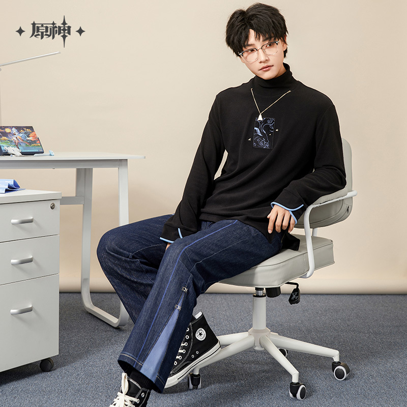 【Genshin Official】Ganyu Theme Impression Series Denim Pants Genshin 【Genshin Official】Ganyu Theme Impression Series Denim Pants Genshin