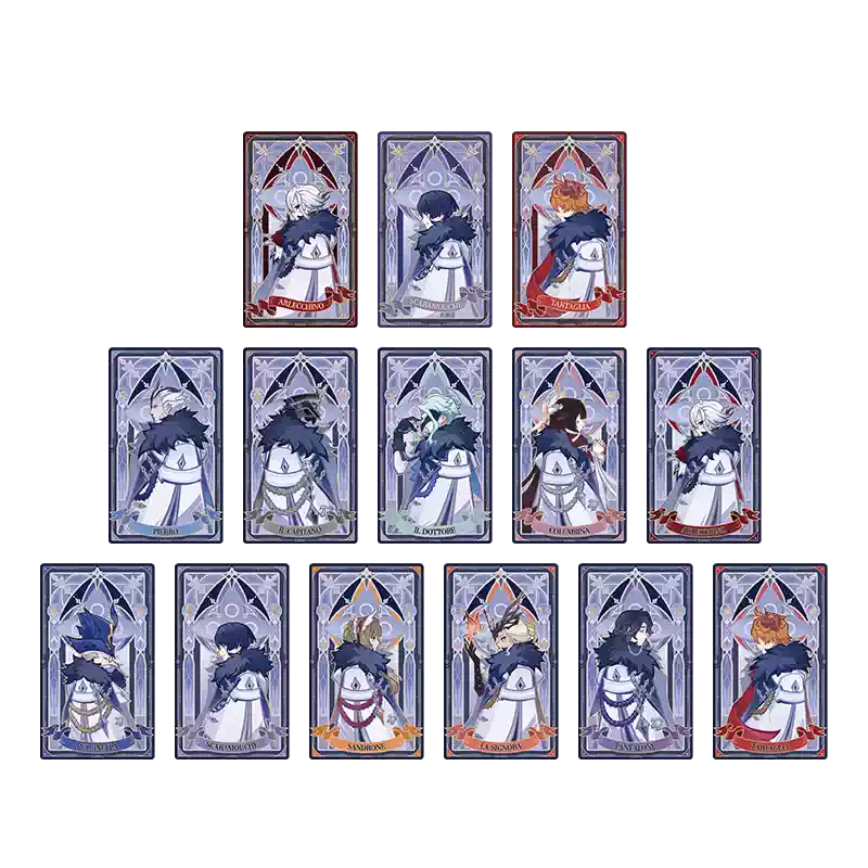 原神官方】霜痕与权焰系列折光牌Genshin