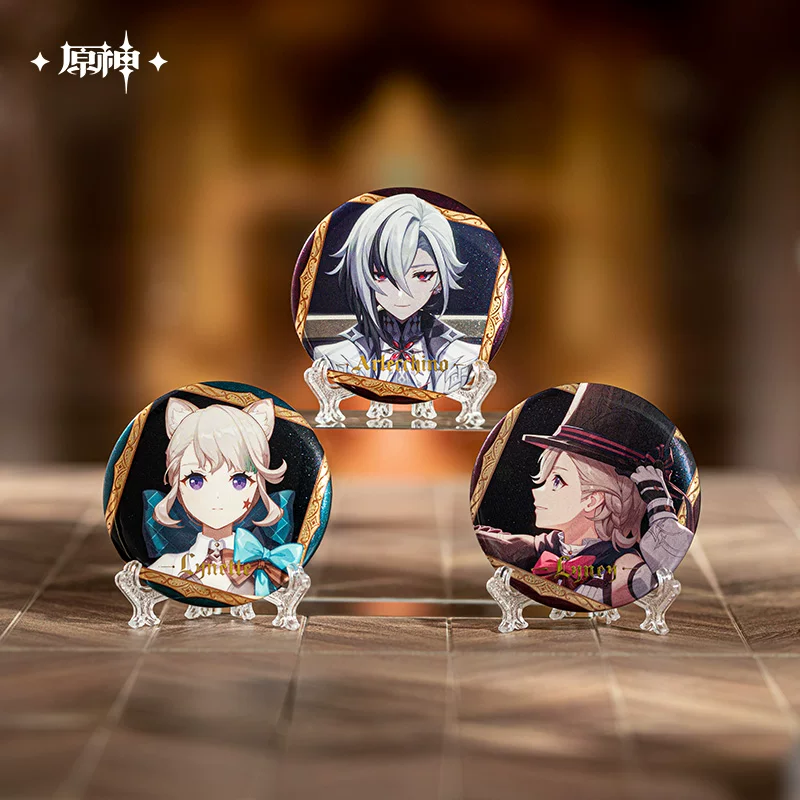 Фигурка-наклейка/плашка из серии The Banquet to the End Fontaine Official Блинд-бокс badge