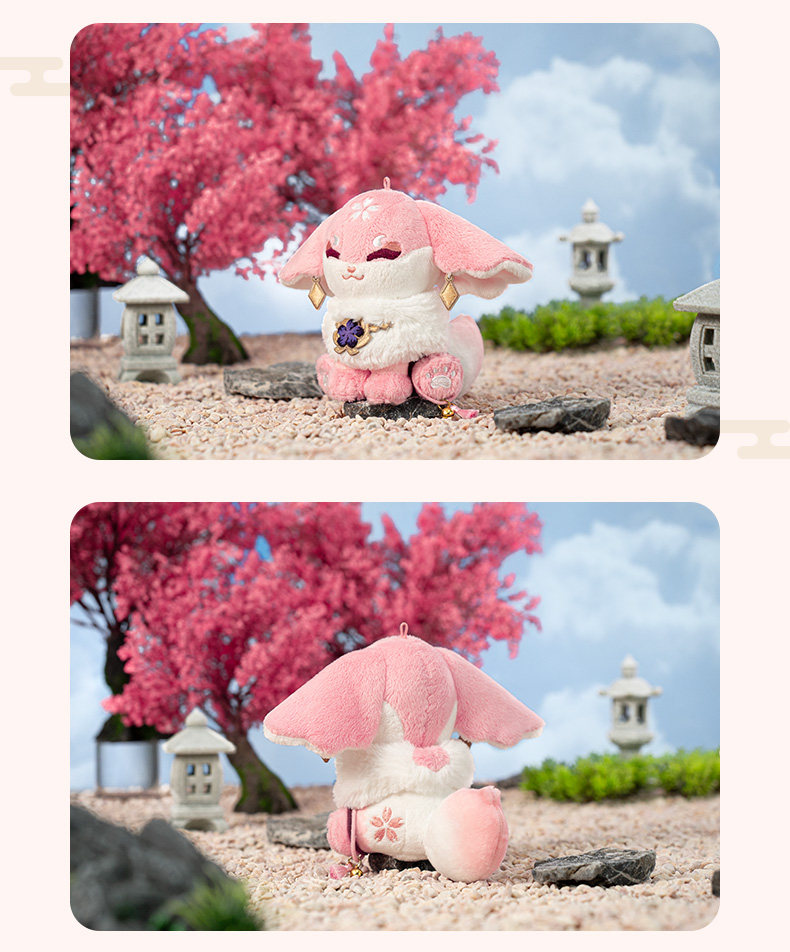 miko Official Genshin Impact Yae Miko Fox Plush Doll Keychain Stuffed