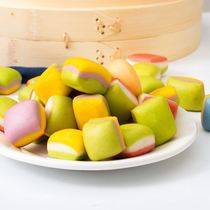 Baby thumb fruits and vegetables Seven colorful sandwich pasta Point pure handmade breakfast Healthy colorful vegetable juice Nutrition small steamed buns