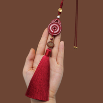 Car pendant Car pendant cinnabar Zijinsha safety buckle charm Car rearview mirror decoration men and women creative