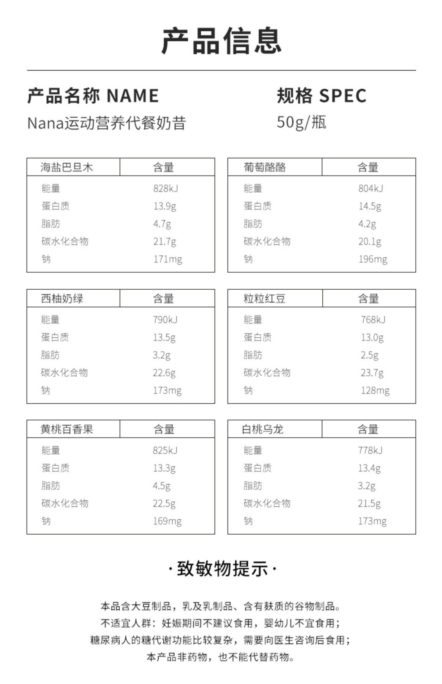 女生主张nana代餐奶昔营养早晚餐奶茶食品