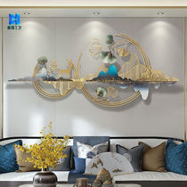 Light Extravagant Metal Iron Art Bedside Background Wall Decoration Living-room Room Stuff Pendant Ginkgo Biloba Solid Wall Decoration Hung