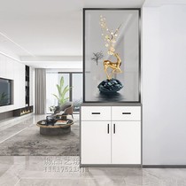 Customized art glass entrance hall living room double-sided bedroom screen partition frosted tempered 2024 young luxury deer