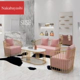 Nordic Light магазин роскошной одежды небольшой диван маникюрный салон приемный стол Интернет знаменитости салон красоты диван журнальный столик комбинация