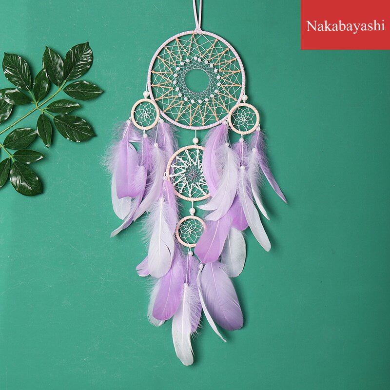 2021 new purple five-ring dream network girlfriend gift girl heart school season dream net decorative pendant holiday gift