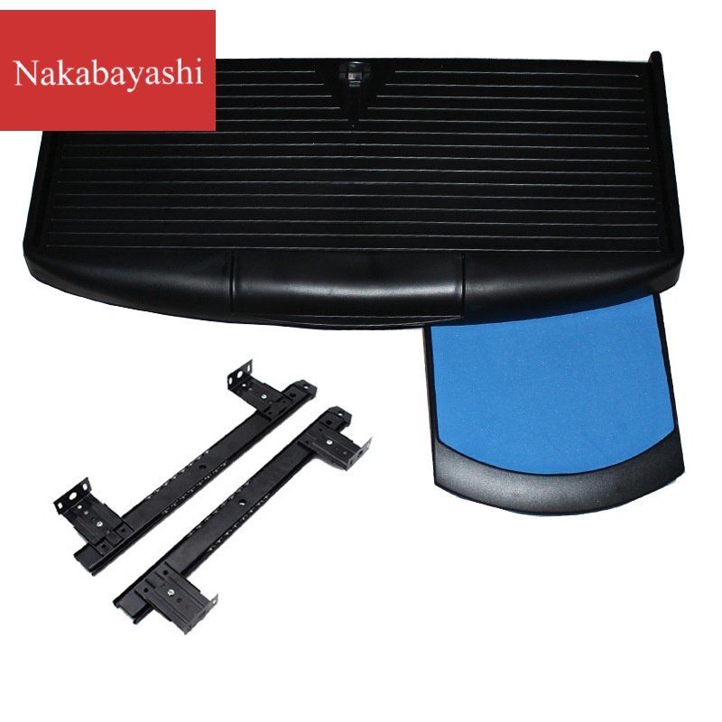 Desk computer desk plastic keyboard bracket with mouse holder with slide rail set hardware