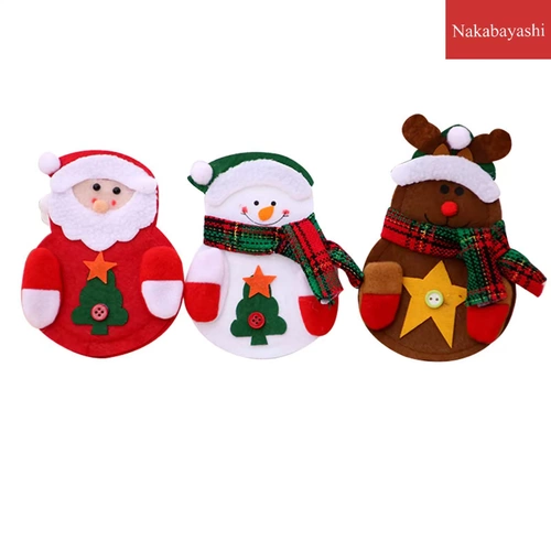 Рождественские украшения, ресторан, макет отеля, новый нетканый чехол для ножа и вилки для старика, снеговика, посуда, чехол