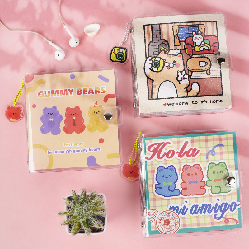 Polaroid photo album photo album 3 inches 4 inches photo card storage album set interstitial three inches four inches photo paper cute diy memorial album star chaser mini polaroid idol album