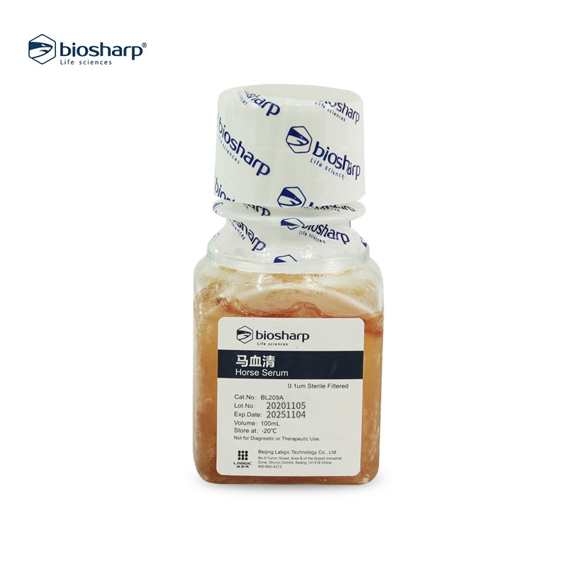 Biosharp BL209A马血清 Horse Serum 100ml 白鲨试剂