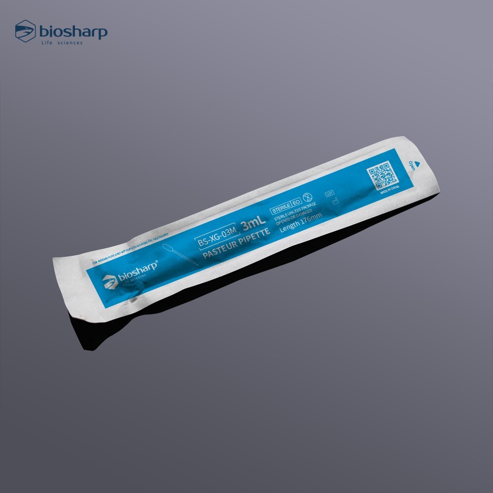 biosharp BS-XG-03M 3ml巴氏吸管/独立灭菌一次性包装加长款白鲨