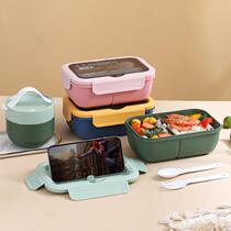 Lunch Box Food Grade Microwave Lunch Box Meal Kit Pp Plastic Separation Large Capacity Portable Divided Microwave Oven Heating